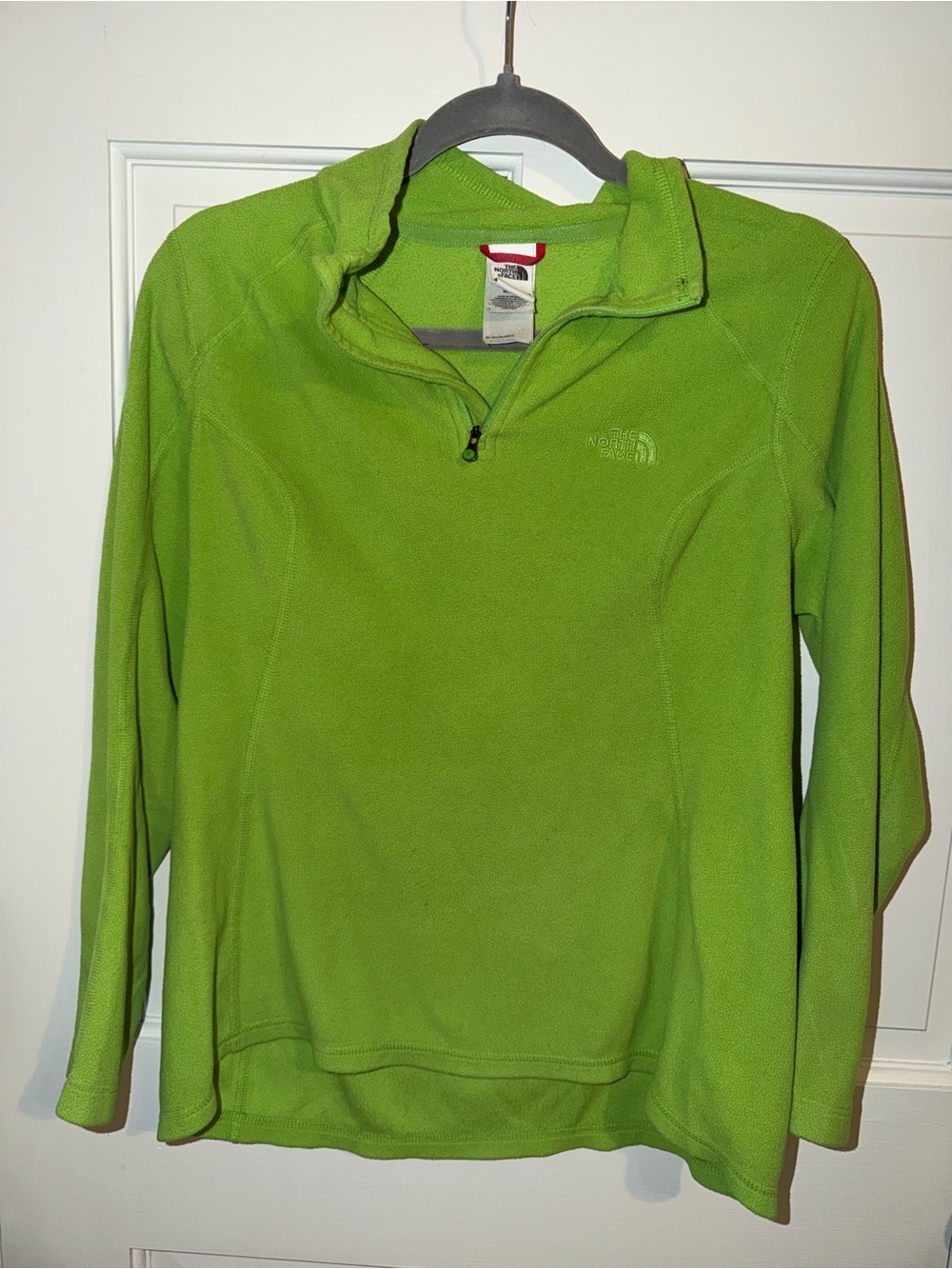 The North Face Women's Bright Green Half-Zip Fleece Pullover